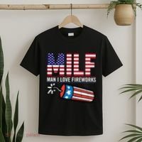 MILF Man I Love Fireworks 4th Of July Funny Fourth Of July T-Shirt thumb 2