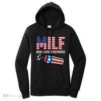 MILF Man I Love Fireworks 4th Of July Funny Fourth Of July Women's Hoodie thumb 0