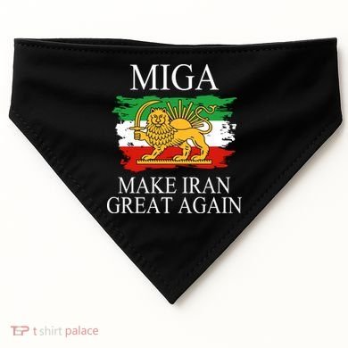 MIGA Make Iran Great Again USA-Made Doggie Bandana