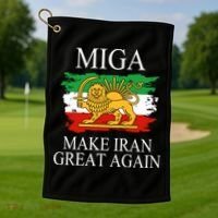 MIGA Make Iran Great Again Golf Towel thumb 1