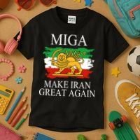 MIGA Make Iran Great Again Kids T-Shirt thumb 3
