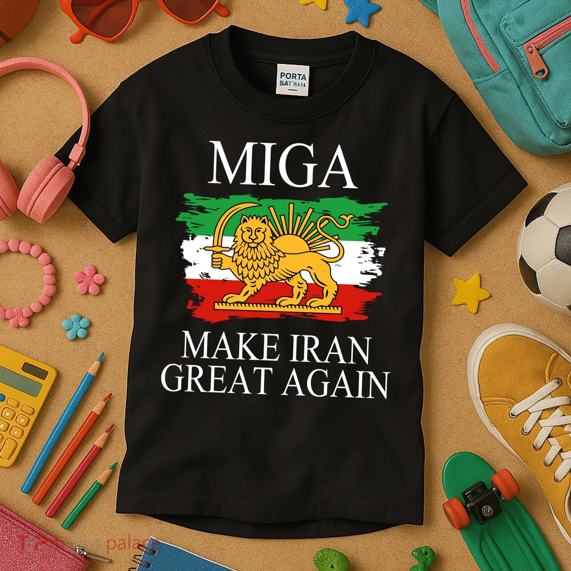 MIGA Make Iran Great Again Kids T-Shirt