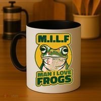 MILF Man I Love Frogs Funny Coffee Mug thumb 4