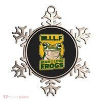 MILF Man I Love Frogs Funny Ornament thumb 0