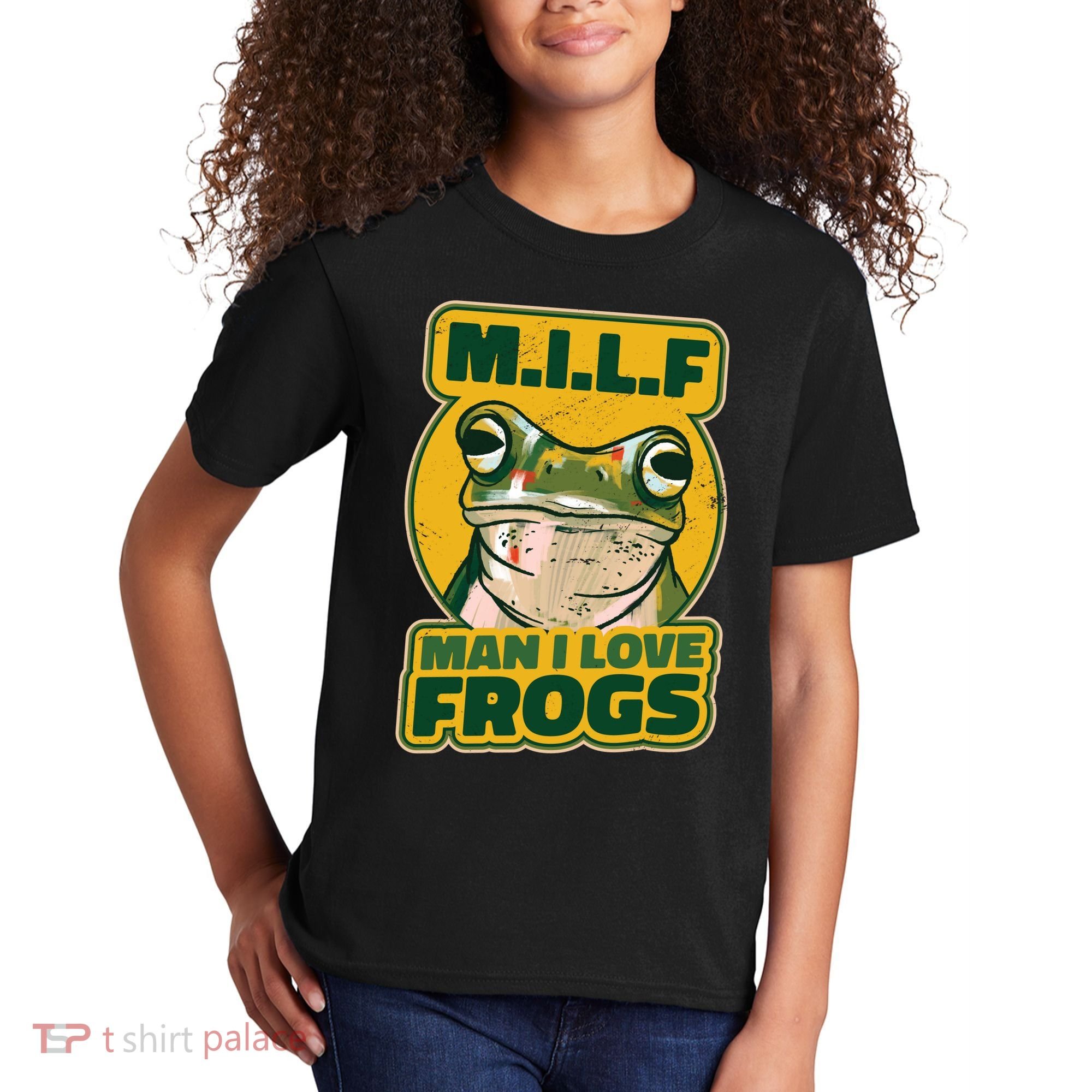 MILF Man I Love Frogs Funny Kids T-Shirt