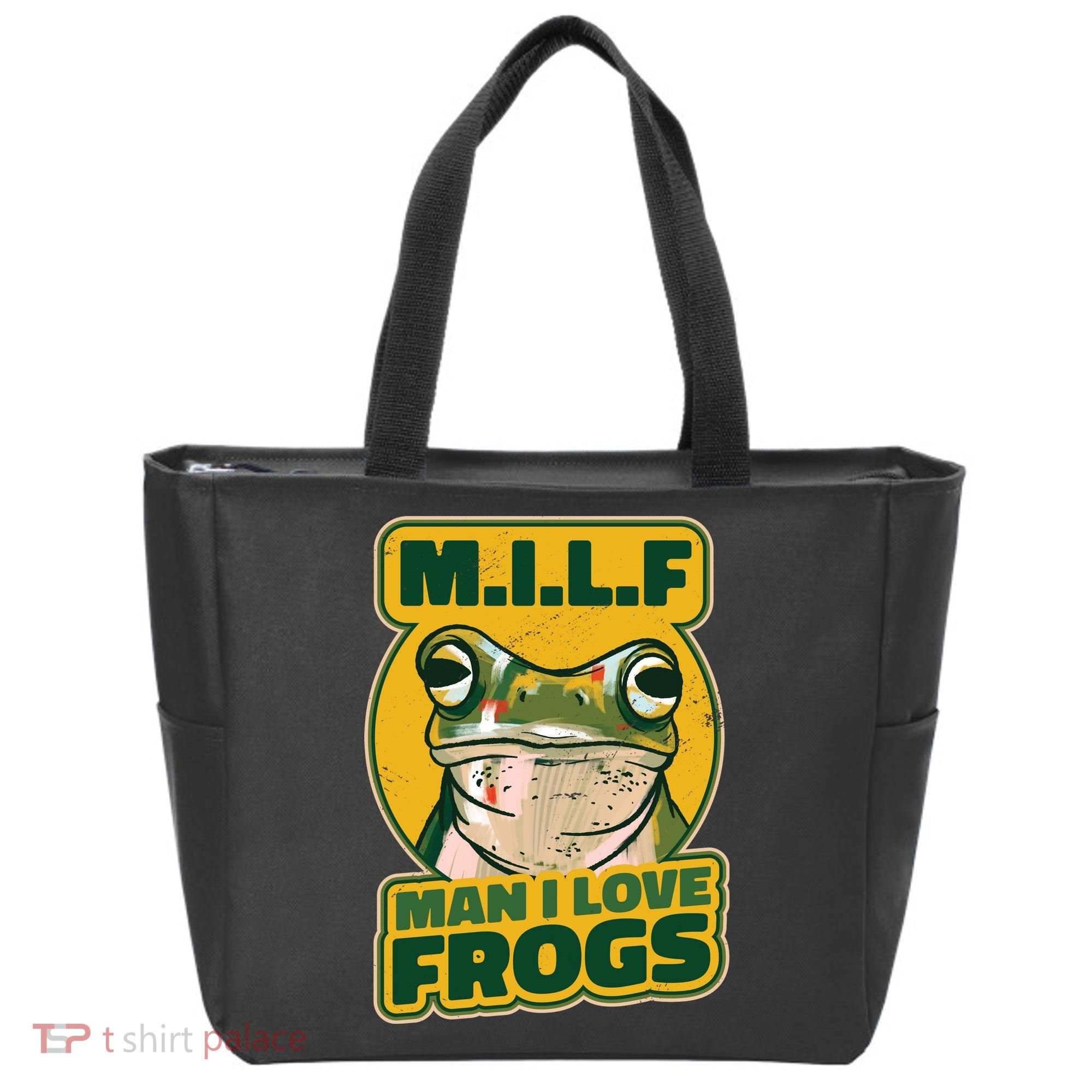 MILF Man I Love Frogs Funny Tote Bag