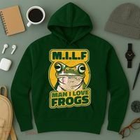 MILF Man I Love Frogs Funny Hoodie thumb 3