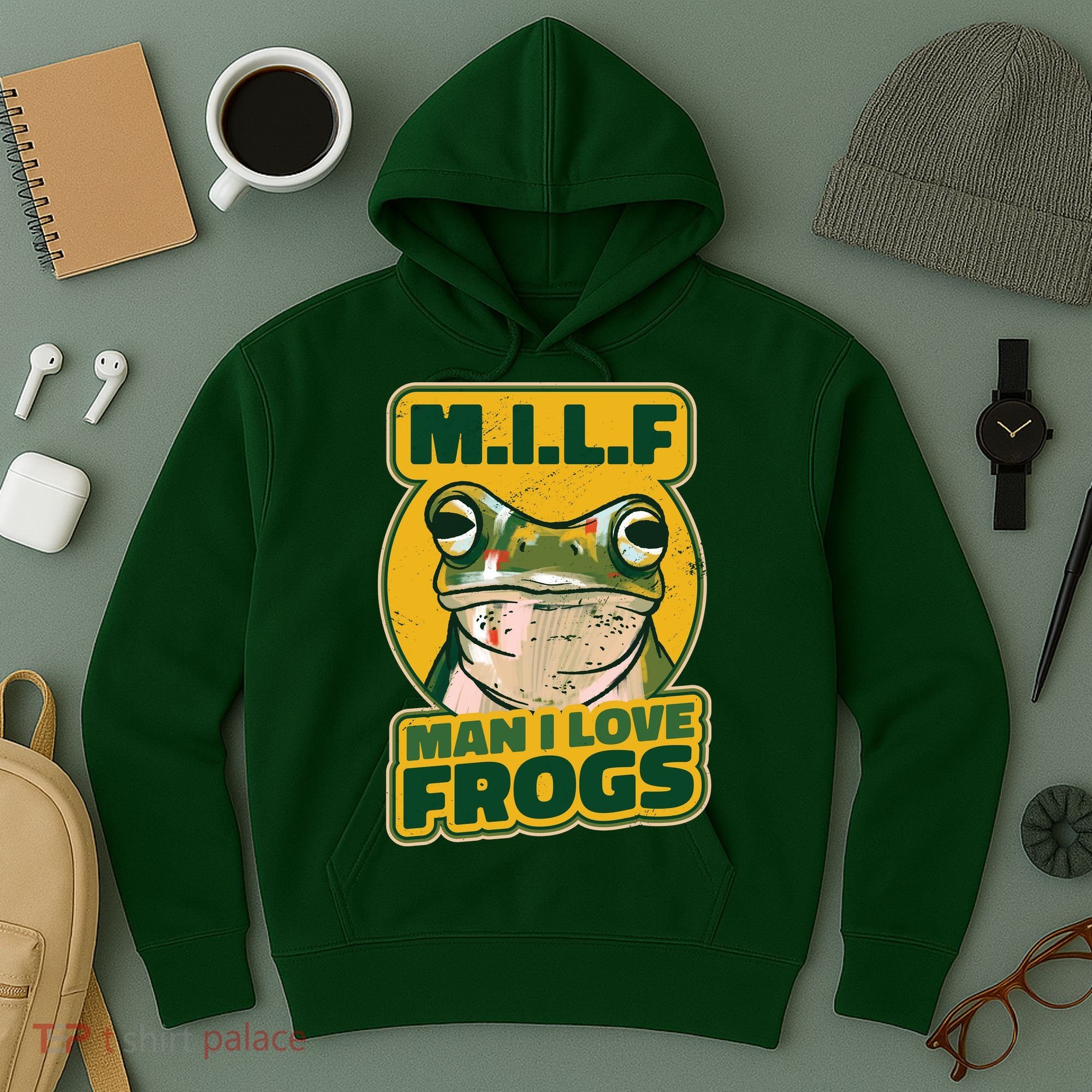 MILF Man I Love Frogs Funny Hoodie