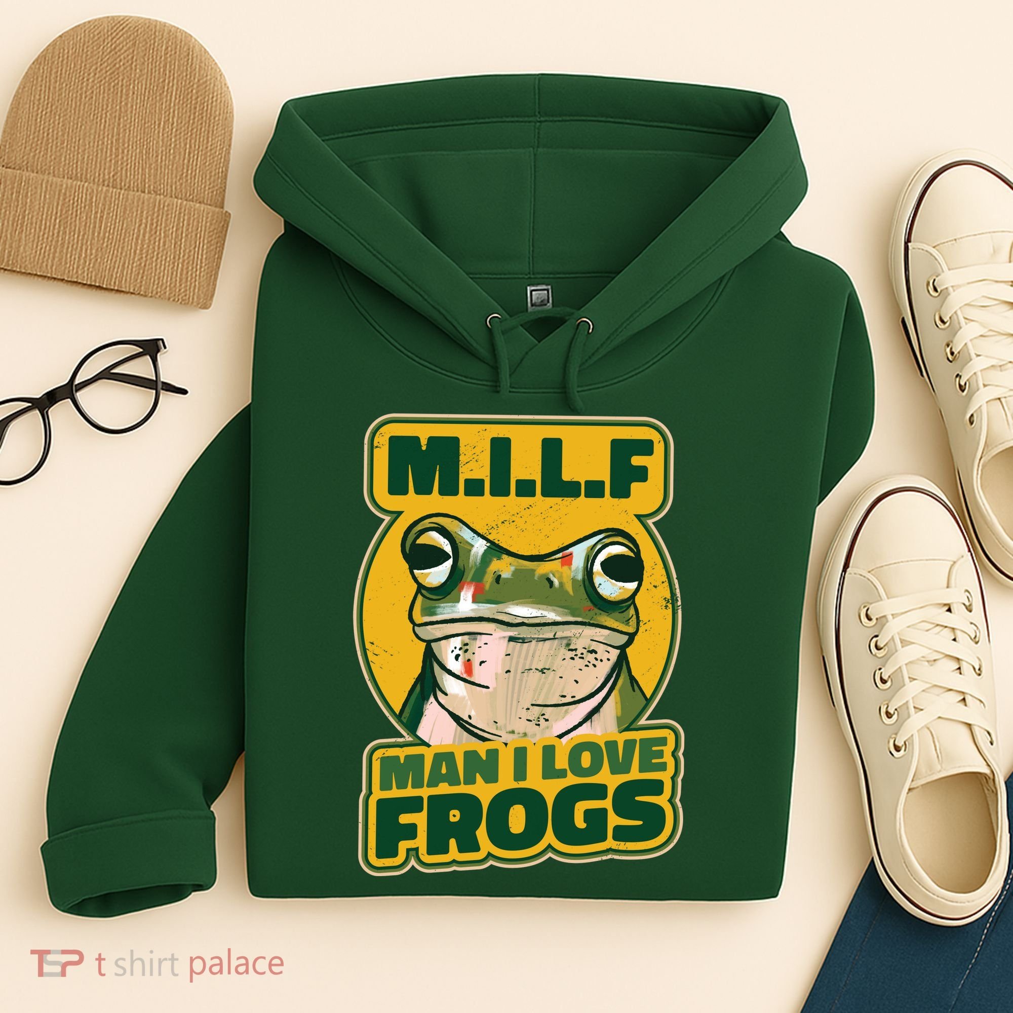 MILF Man I Love Frogs Funny Hoodie
