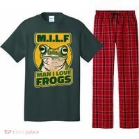 MILF Man I Love Frogs Funny Pajama Set thumb 0