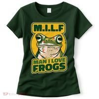 MILF Man I Love Frogs Funny Women's T-Shirt thumb 0
