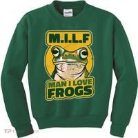 MILF Man I Love Frogs Funny Kids Sweatshirt thumb 0