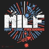 Milk Man I Love Fireworks American Patriotic Women's Sweatshirt thumb 2