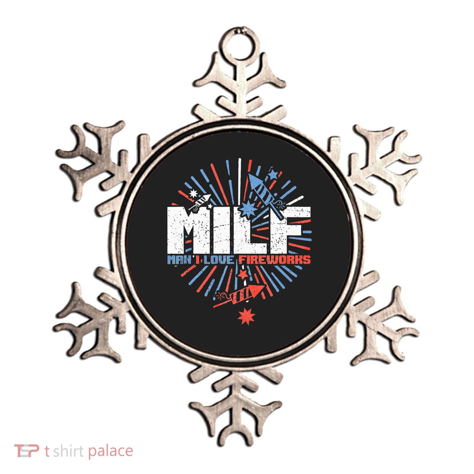 Milk Man I Love Fireworks American Patriotic Ornament