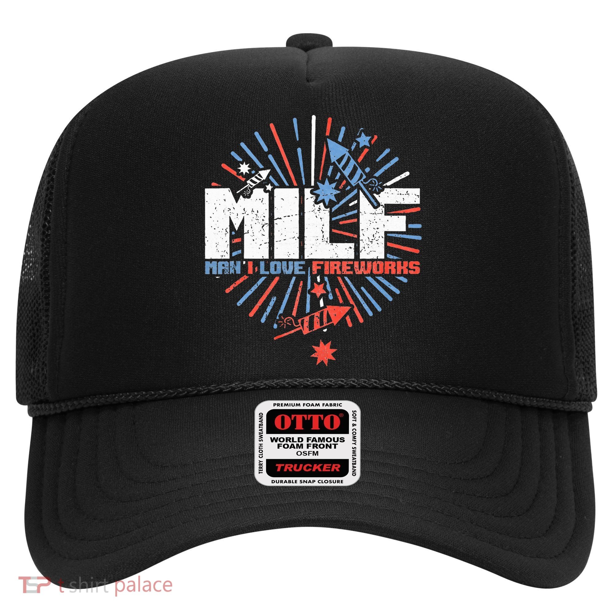 Milk Man I Love Fireworks American Patriotic Hat