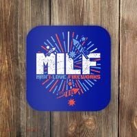 Milk Man I Love Fireworks American Patriotic Coaster thumb 0