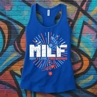 Milk Man I Love Fireworks American Patriotic Women's Tank Top thumb 3