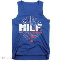 Milk Man I Love Fireworks American Patriotic Tank Top thumb 0