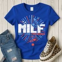 Milk Man I Love Fireworks American Patriotic Women's T-Shirt thumb 3