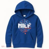 Milk Man I Love Fireworks American Patriotic Kids Hoodie thumb 0