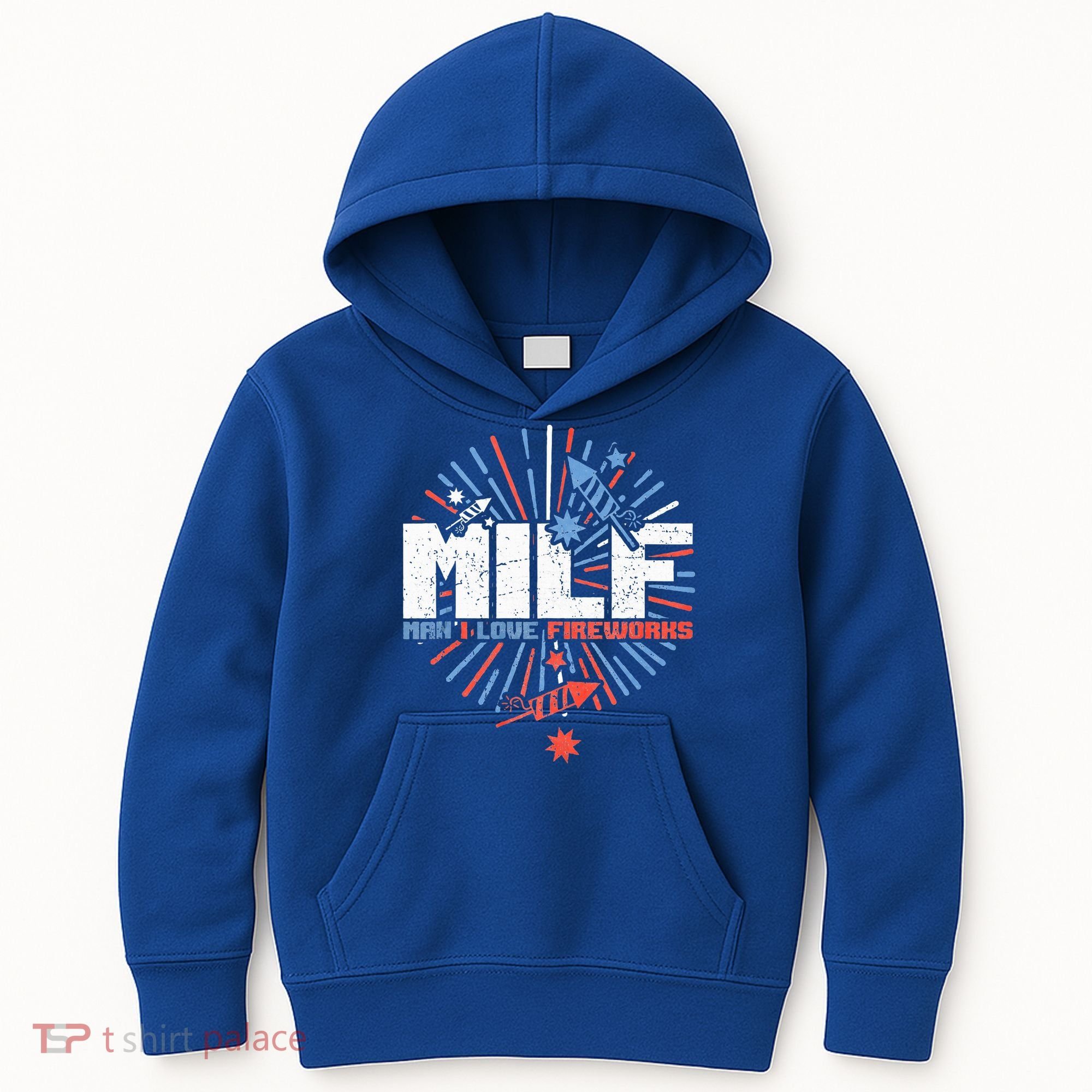 Milk Man I Love Fireworks American Patriotic Kids Hoodie