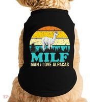 Milf Man I Love Alpacas Cute Lama Funny Alpaca Doggie Tank thumb 0