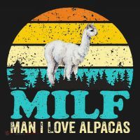 Milf Man I Love Alpacas Cute Lama Funny Alpaca Women's Tank Top thumb 5