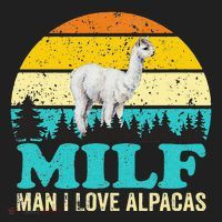 Milf Man I Love Alpacas Cute Lama Funny Alpaca Hat thumb 2