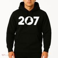 Maine Map Inside The 207 Area Code Maine Me Pride Hoodie thumb 2