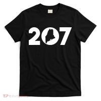 Maine Map Inside The 207 Area Code Maine Me Pride T-Shirt thumb 0