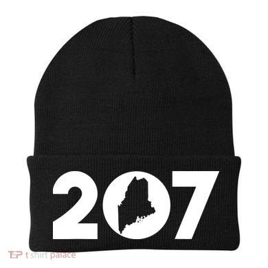 Maine Map Inside The 207 Area Code Maine Me Pride Beanie