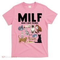 MILF Man I Love Felines Funny Cat Vintage T-Shirt thumb 0