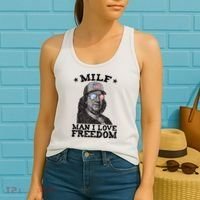MILF Man I Love Freedom Ben Franklin 4th Of July Patriotic Women's Tank Top thumb 2