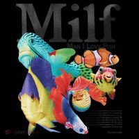 Milf Man I Love Fish Stripe Pom Pom Beanie thumb 2
