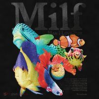 Milf Man I Love Fish Ladies PosiCharge Tri-Blend Wicking Tank thumb 2