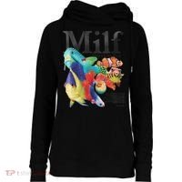 Milf Man I Love Fish Womens Funnel Neck Pullover Hood thumb 0