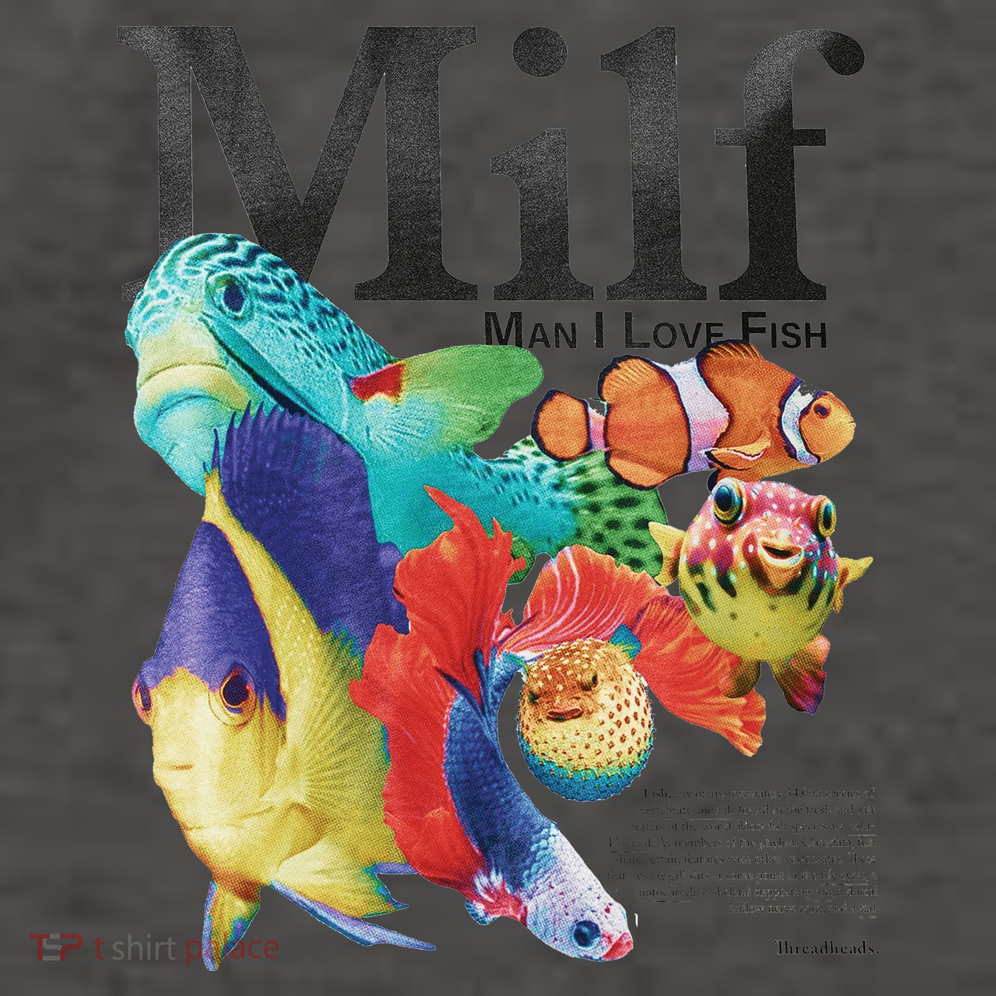 Milf Man I Love Fish Vector Backpack