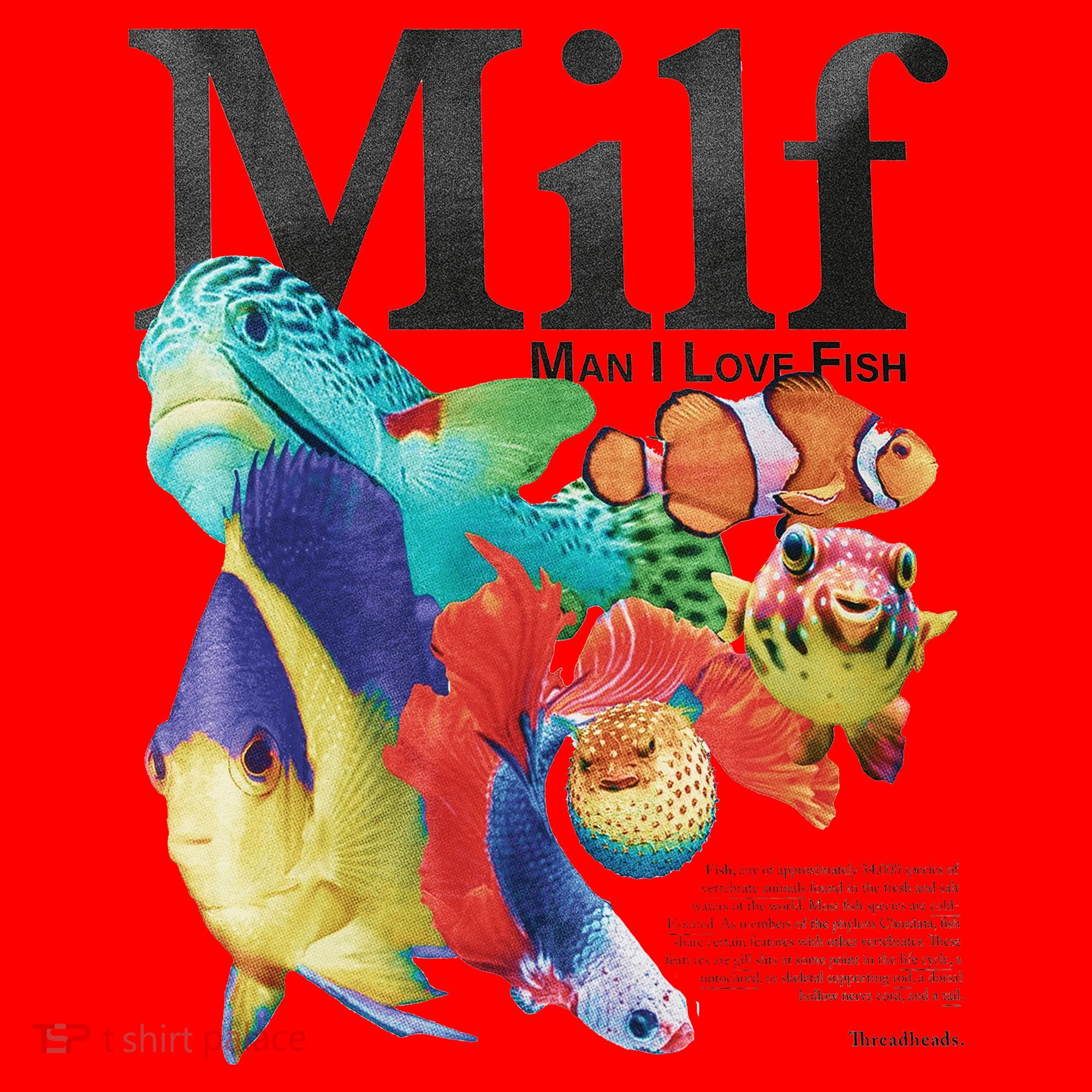 Milf Man I Love Fish Santa Hat