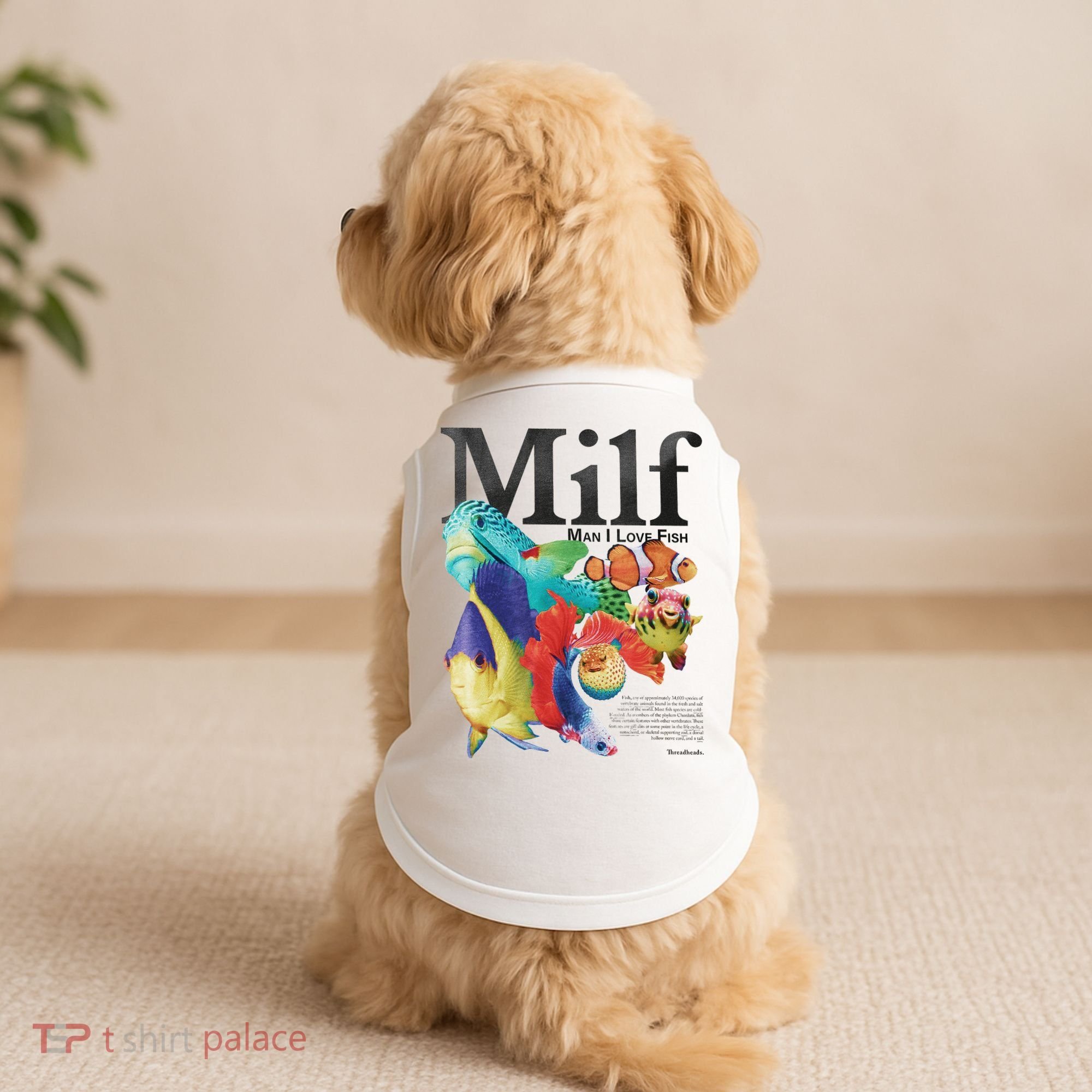 Milf Man I Love Fish Doggie Tank