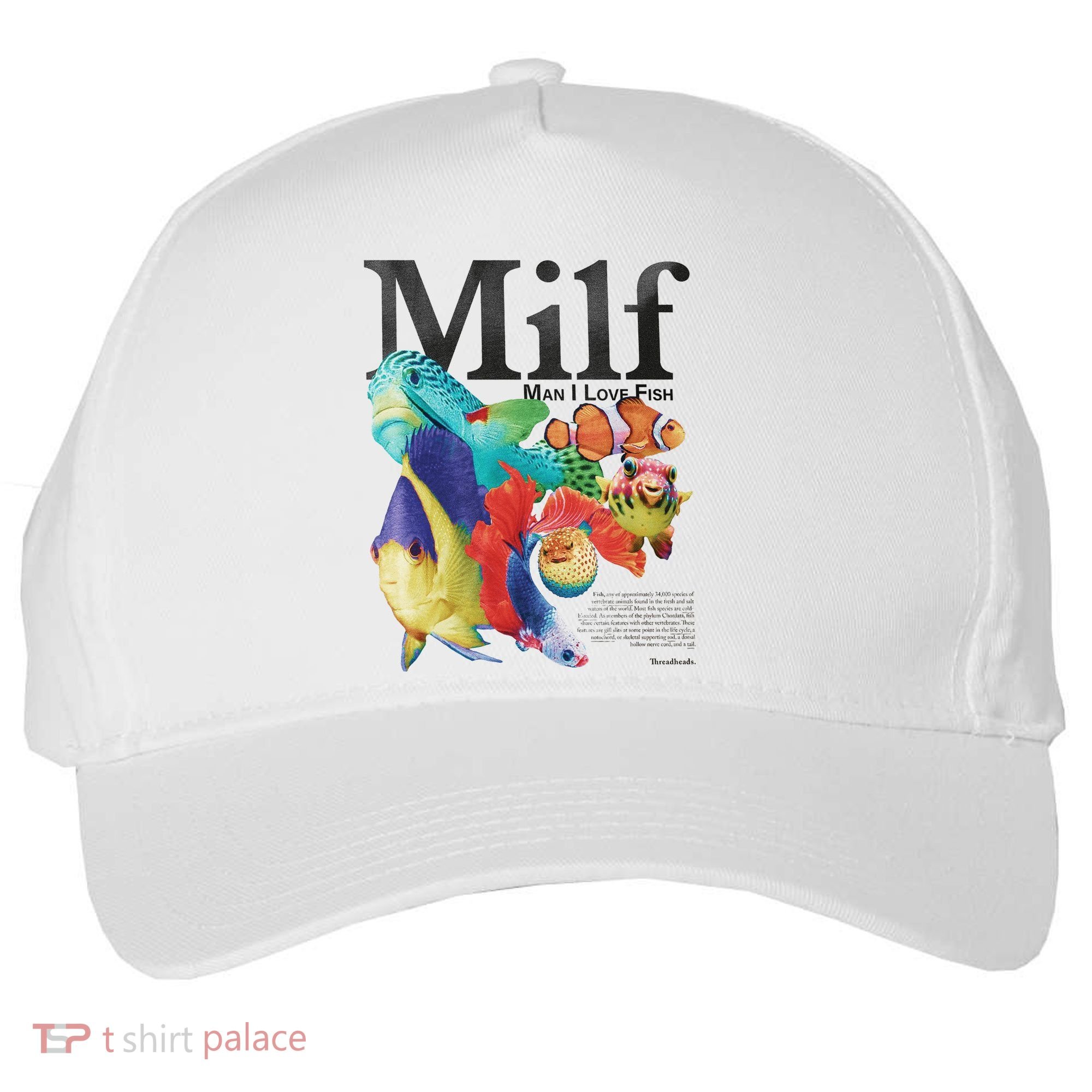 Milf Man I Love Fish Five-Panel Snapback Cap