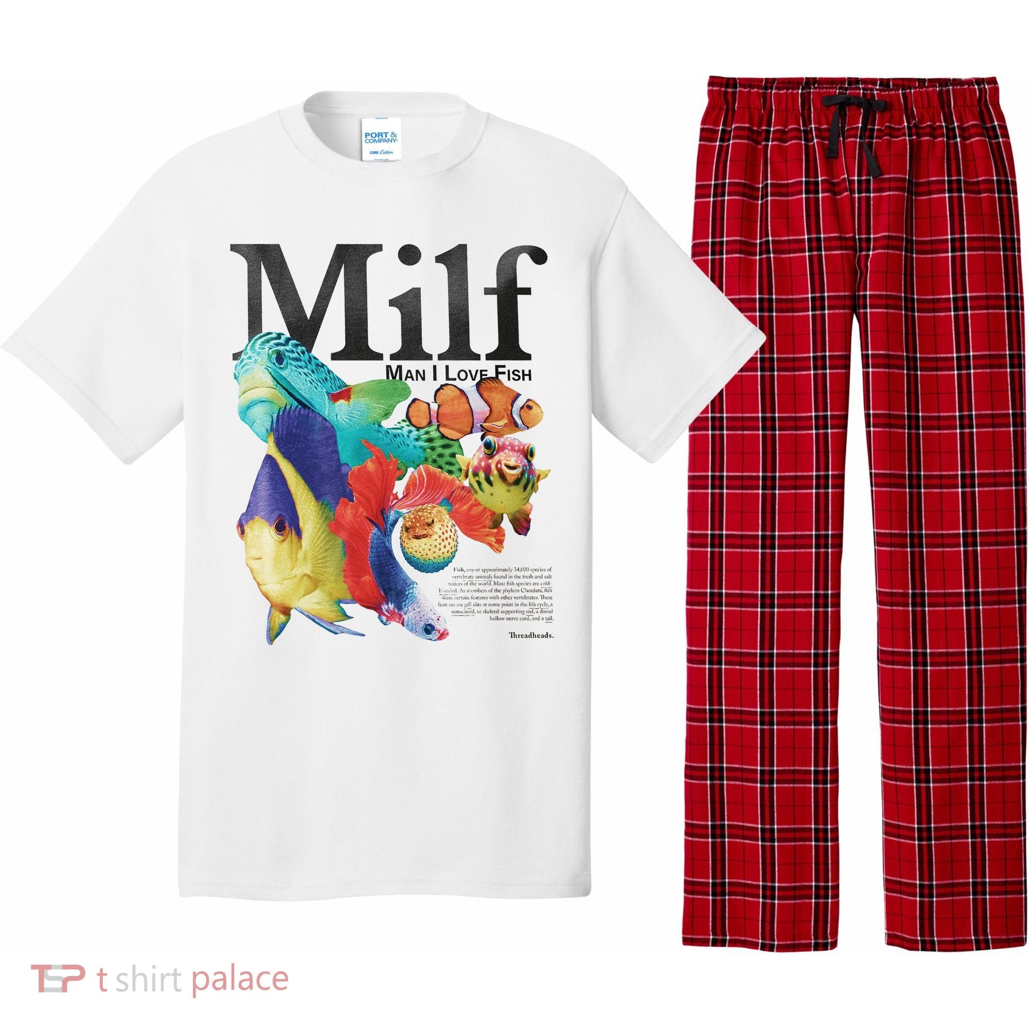 Milf Man I Love Fish Pajama Set