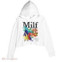 Milf Man I Love Fish Crop Fleece Hoodie thumb 0