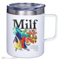 Milf Man I Love Fish 12oz Stainless Steel Coffee Mug thumb 0