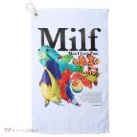 Milf Man I Love Fish Golf Towel thumb 0