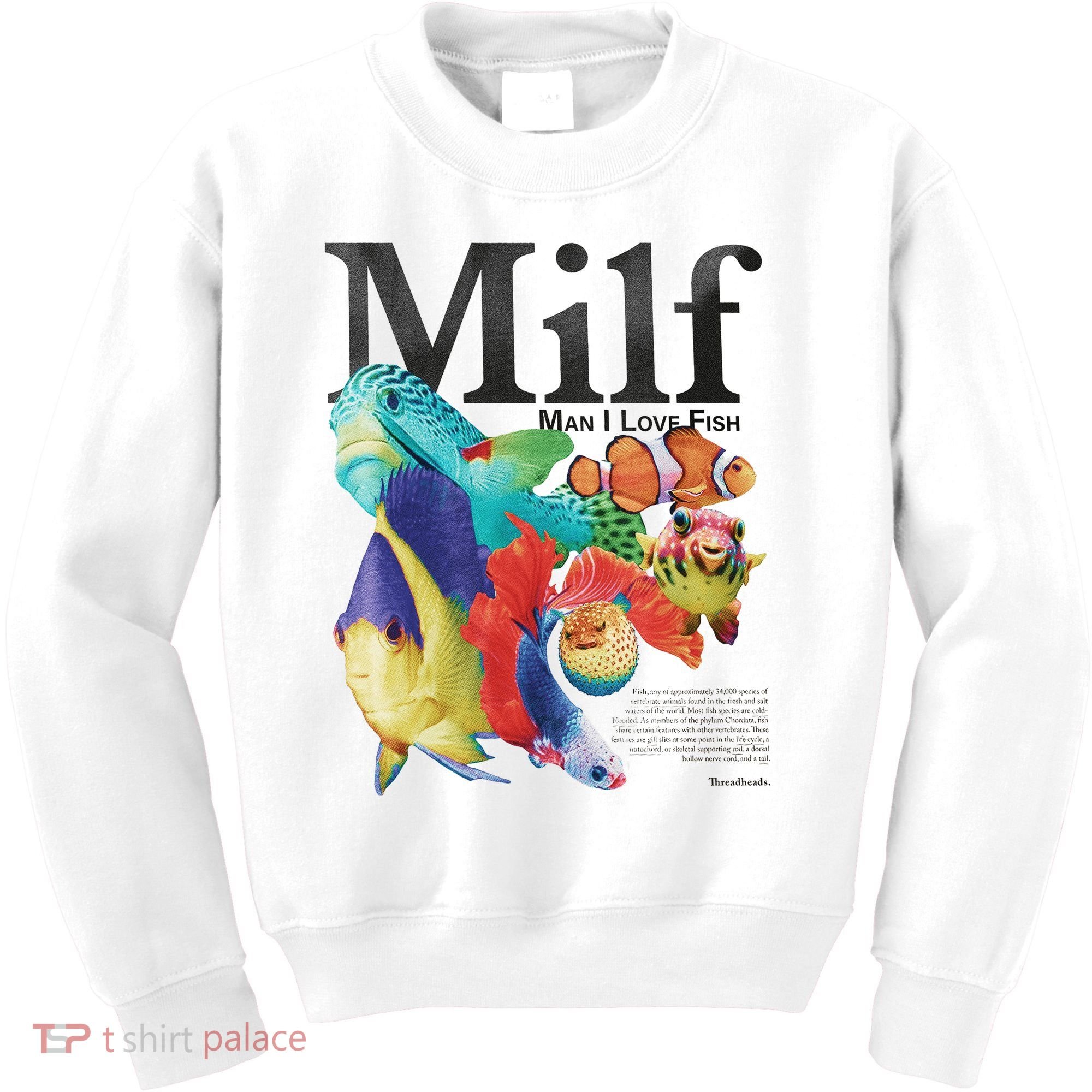 Milf Man I Love Fish Kids Sweatshirt