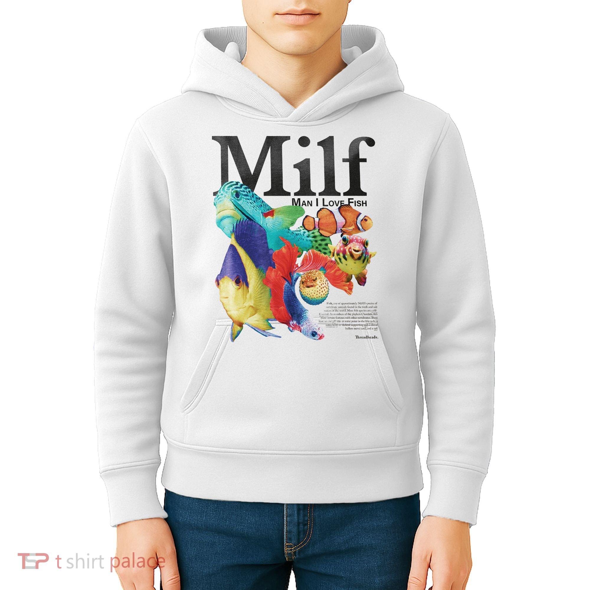 Milf Man I Love Fish Kids Hoodie