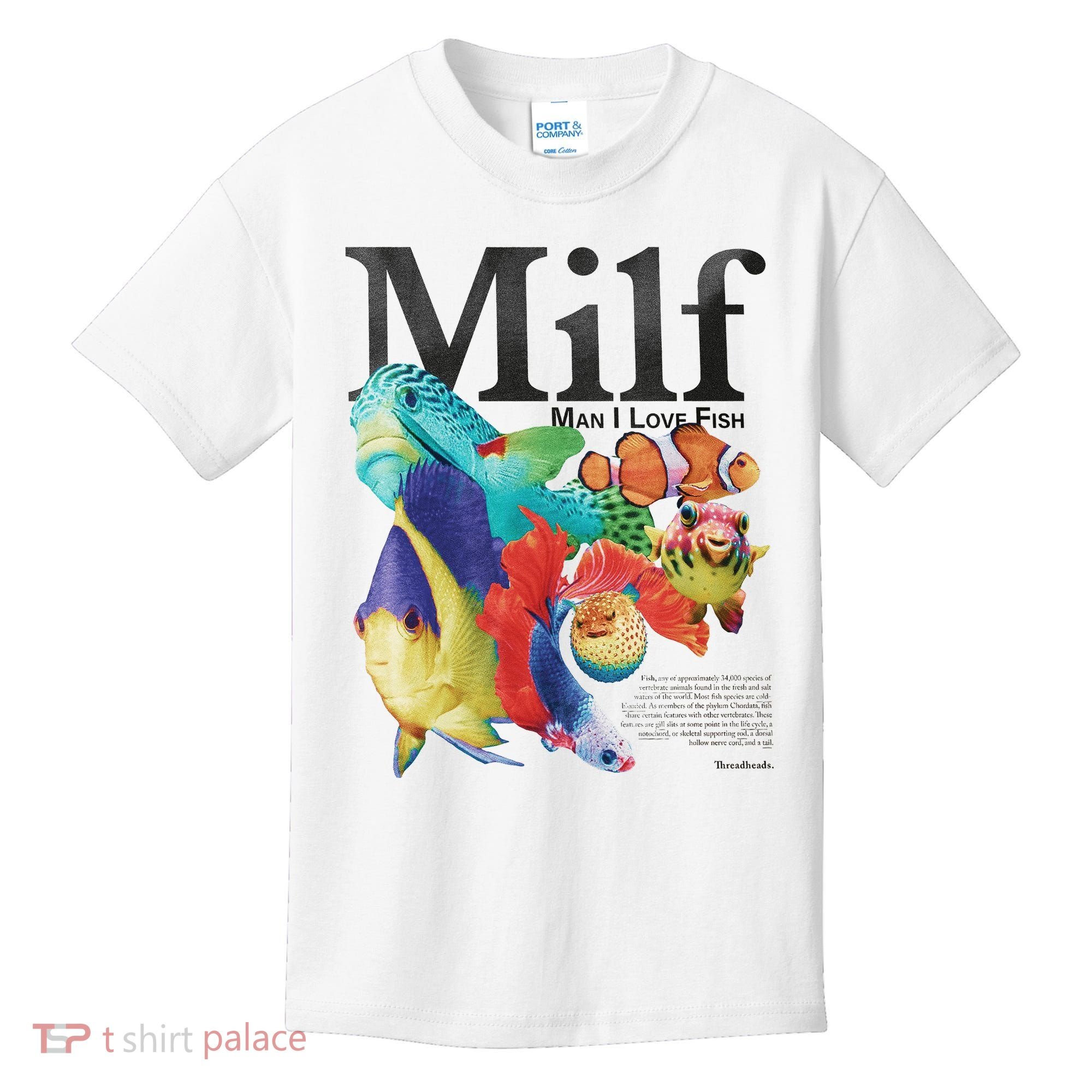 Milf Man I Love Fish Kids T-Shirt