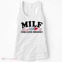 Milf Man I Love Freedom Funny 4th Of July Women's Tank Top thumb 0