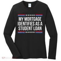 My Mortgage Identifies As A Student Loan Cancel Student Debt Women's Long Sleeve Shirt thumb 0