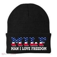 MILF Man I Love Freedom Funny Patriotic Beanie thumb 0